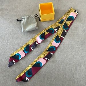 Silk twilly scarf
